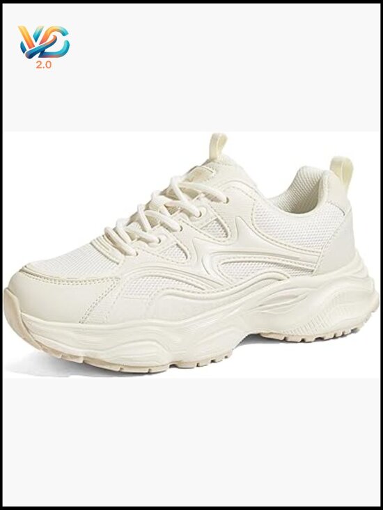 Autumn Comfortable Light-weight Chunky Platform Shoes — Obiono Chunky Platform Sneakers Lightweight Walking Shoes Comfortable Lace Up Retro